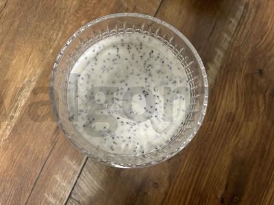 PP desertas su braškėmis ir chia sėklomis Žingsnis 2