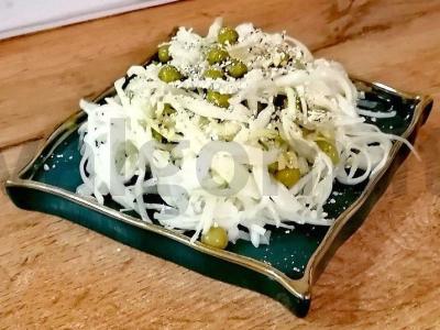 Kopūstų salotas su kanapių aliejumi ir kanapių sėklomis Žingsnis 5