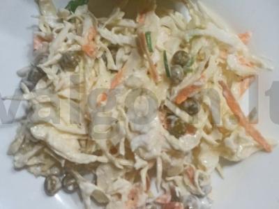 Salotos su žaliais žirneliais Žingsnis 5