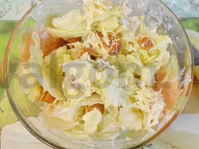 Salotos su raudonąja žuvimi ir sūriu Žingsnis 4