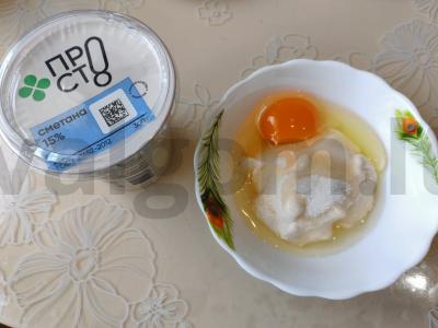 Tartaletės su grietinės kremu ir vyšniomis Žingsnis 1