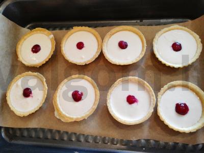 Tartaletės su grietinės kremu ir vyšniomis Žingsnis 4