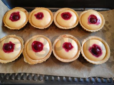 Tartaletės su grietinės kremu ir vyšniomis Žingsnis 5