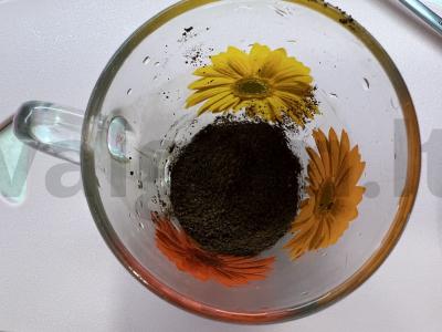 Šviežiai malta kava su kokosų drožlėmis Žingsnis 1