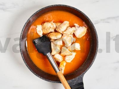 Vištiena saldžiarūgščiame padaže Žingsnis 14