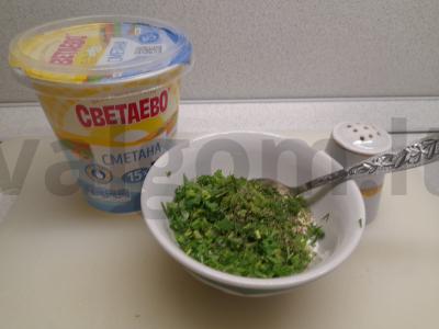 Cukinijų blynai su grietinės padažu Žingsnis 5