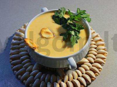 Grietininis kreminis sriuba „Kedro švelnumas“ pagrindine nuotrauka