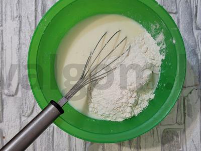 Švelnūs, purūs blynai iš rūgštaus pieno Žingsnis 2