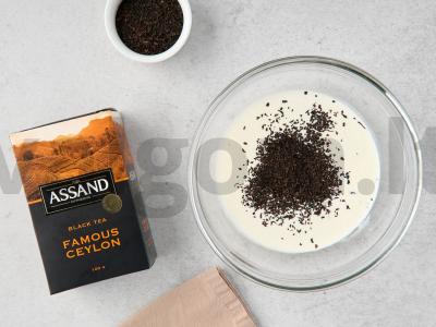 Keksas „Ceylon“ su juodąja arbata Žingsnis 1