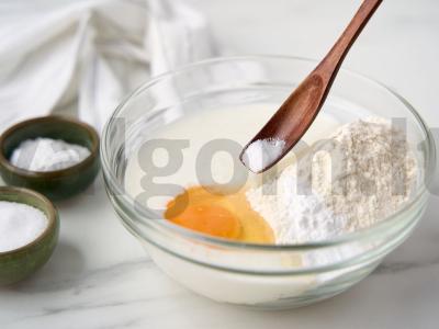 Sotūs blynai su pomidorais ir sūriu Žingsnis 2