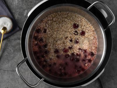 Avižinė košė su vyšniomis ir migdolais Žingsnis 2