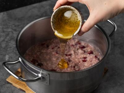 Avižinė košė su vyšniomis ir migdolais Žingsnis 3