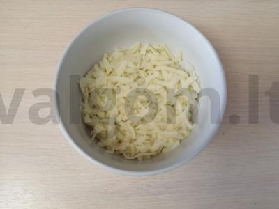 Salotas „Dviguba silke po kailiu“ Žingsnis 3