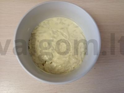 Salotas „Dviguba silke po kailiu“ Žingsnis 4