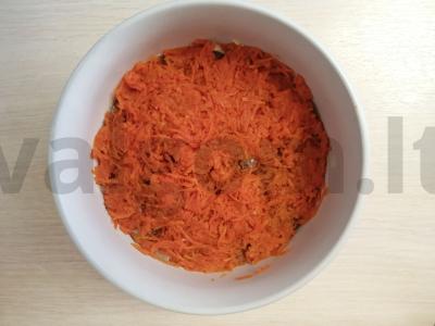 Salotas „Dviguba silke po kailiu“ Žingsnis 6