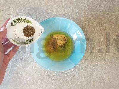 Aromatingas citrusinis padažas salotoms Žingsnis 3