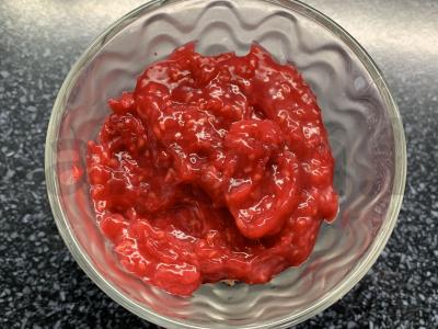 Desertas iš jogurto, varškės, muesli ir aviečių Žingsnis 7