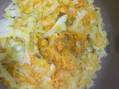 Kiaulienos ir karčio ryžių patiekalas Žingsnis 2