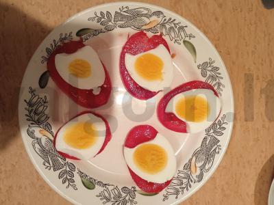 Pomidorų užkandis su kiaušiniu Žingsnis 2