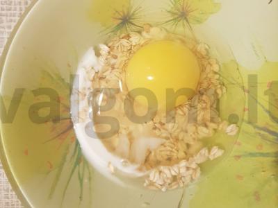 Avižų blynas su virintu saldžiu pienu Žingsnis 1