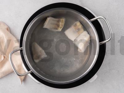 Kulebjakas iš trijų rūšių žuvies Žingsnis 1