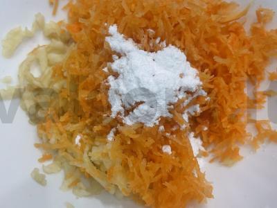 Salotas su obuoliu, morkomis ir graikiniais riešutais Žingsnis 4