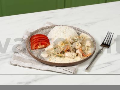 Vištienos krūtinėlė grietinėlėse pagrindine nuotrauka