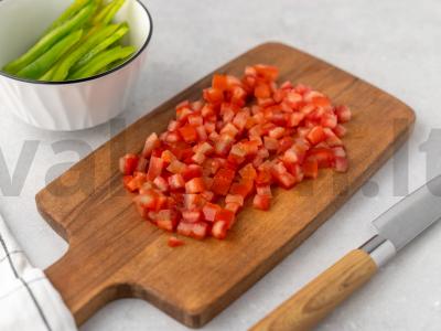 Cukinijų ikra be mėsmalės Žingsnis 2