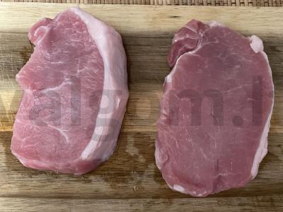 Kepti kiaulienos steikai Žingsnis 1