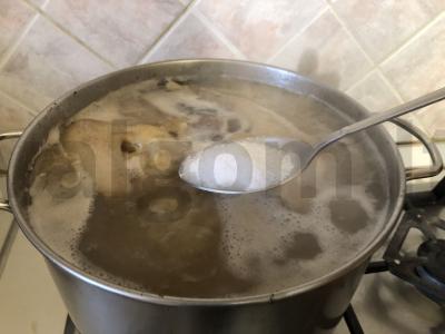 Žirnių sriuba su vištiena ir jautiena Žingsnis 10