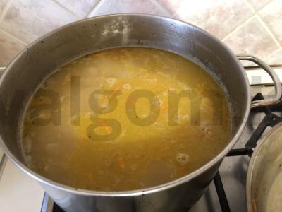 Žirnių sriuba su vištiena ir jautiena Žingsnis 12