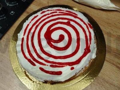 Patingėlis medovikas su braškėmis Žingsnis 9