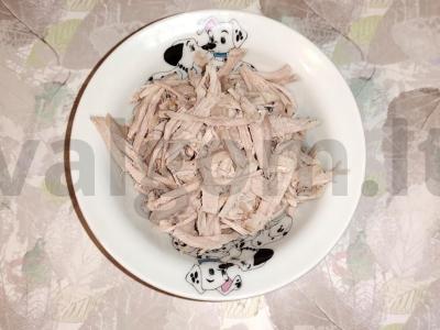 Vištienos krūtinėlės filė salotos „Grafienė“ Žingsnis 1