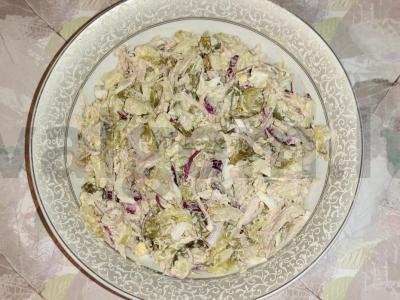 Vištienos krūtinėlės filė salotos „Grafienė“ pagrindine nuotrauka