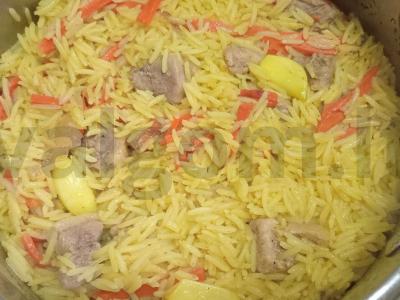 Basmati ryžių plovas su antis krūtinėlė Žingsnis 10