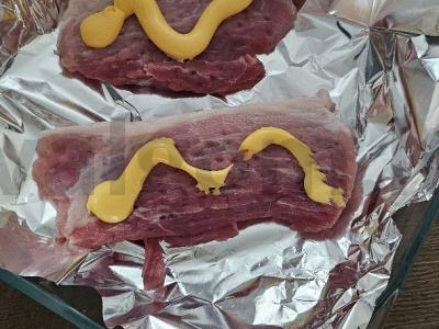 Keptas mėsa su grybais ir maasdamo sūriu Žingsnis 3