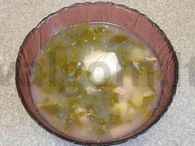 Žaliasis šaltibarščiai su kalakutienos sultiniu pagrindine nuotrauka