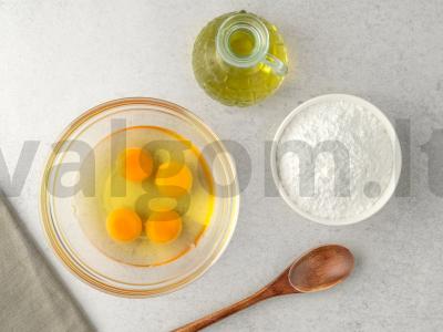 Citrininis keksiukas su grietine Žingsnis 1