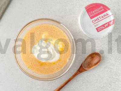 Citrininis keksiukas su grietine Žingsnis 4