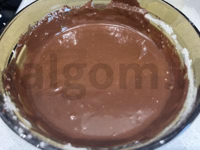 Šokoladinis fondanas desertui Žingsnis 4