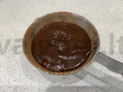 Šokoladinis fondanas desertui Žingsnis 6