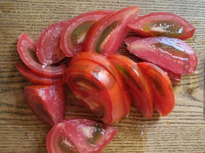 Švelni vištiena, kepta su pomidorais ir sūriu orkaitėje Žingsnis 4