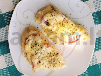 Švelni vištiena, kepta su pomidorais ir sūriu orkaitėje Žingsnis 7