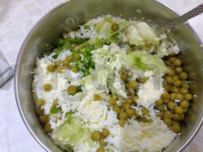 Žalias salotas su žirniais Žingsnis 3