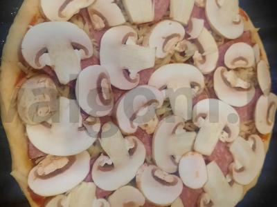 Namų pica su pievagrybiais Žingsnis 7