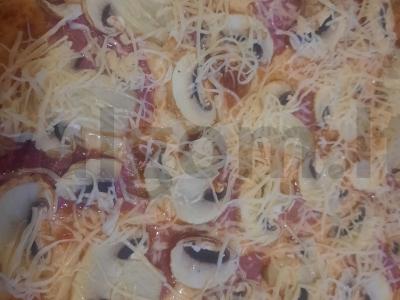 Namų pica su pievagrybiais Žingsnis 8