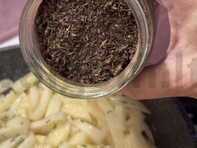 Bulvės su džiovintais miško grybais avokadų aliejuje Žingsnis 2