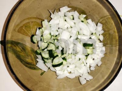 Salotas „Naudingas porcijos“ Žingsnis 2