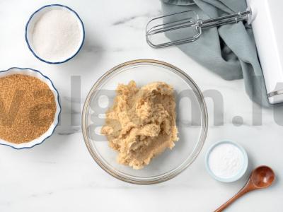 Mėlynių ir šokolado gabaliukų sausainiai Žingsnis 1