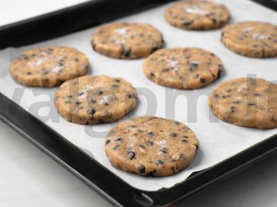 Mėlynių ir šokolado gabaliukų sausainiai Žingsnis 5